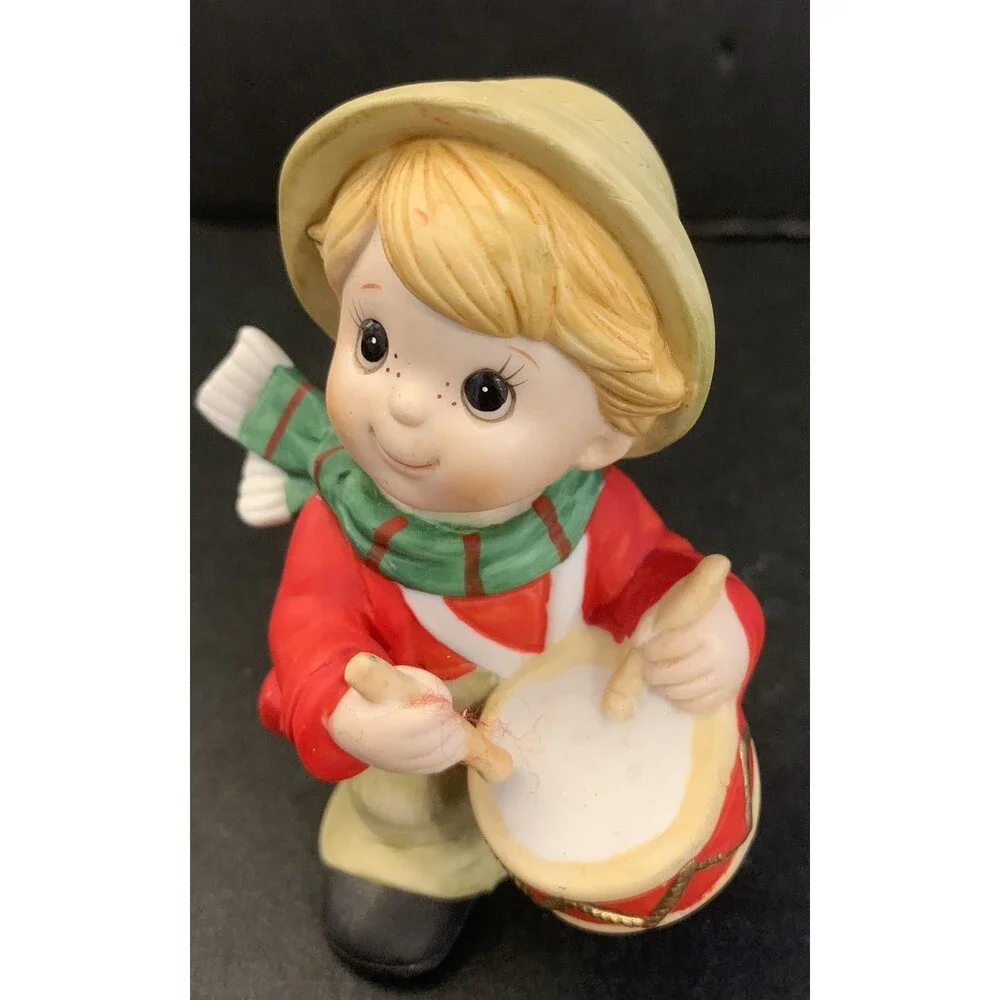 Three Homco Christmas Bisque Children Figures 5106 - Picture 2 of 10